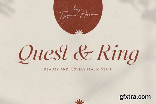 Quest and Ring - Claasic Beauty Italic Serif