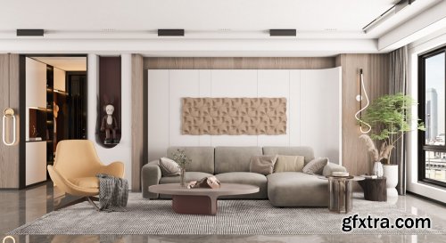 Living Room Interior By Hoang Luis