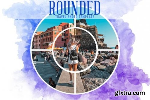 Rounded Travel Photo Template