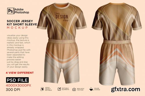 CreativeMarket - Soccer Jersey kit Mockup 7257207