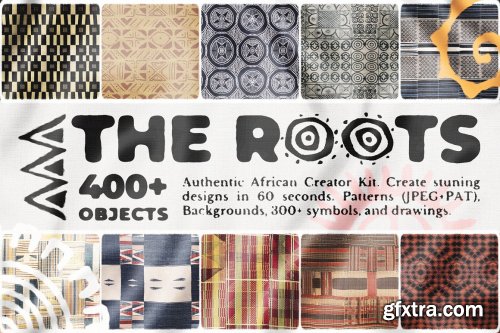 CreativeMarket - Authentic African Patterns, Symbols 7031687