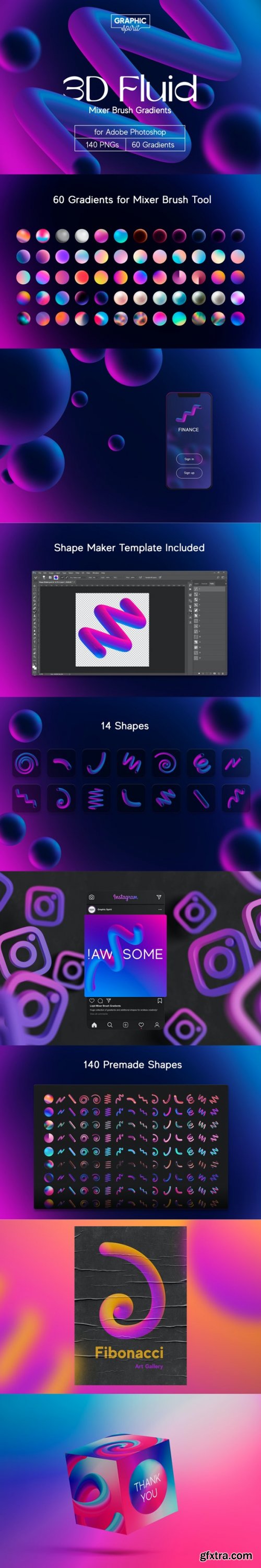 GraphicRiver - 3D Fluid Mixer Brush Gradients for Adobe Photoshop 38048087
