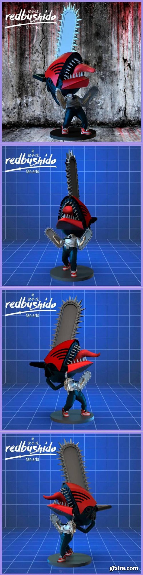 Chainsaw Man Nendoroid Style Fan Art