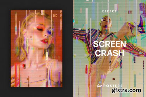 Screen Crash Effect for Posters