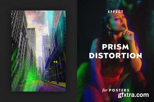 Prism Distortion Effect for Posters