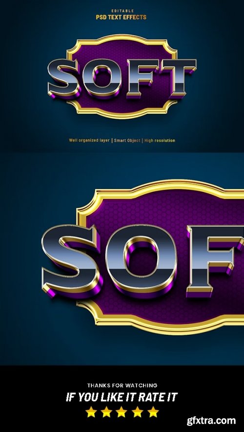 GraphicRiver - Soft Editable Text Effect 3D Style 38020326