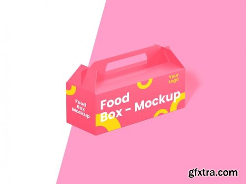 Paper box food mockup