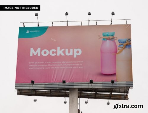 Big billboard mockup in the city