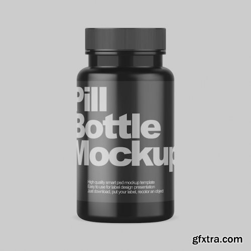 Black pill bottle