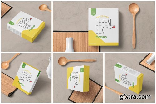 CreativeMarket - Cereal Box Mockups 7284269