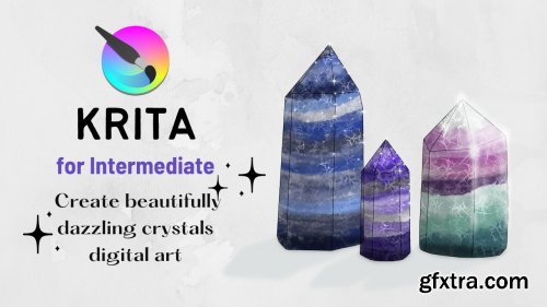 Krita for Intermediates: Let\'s Draw Beautiful Crystals