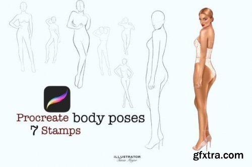 Procreate Pose Stamps