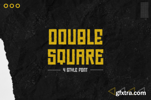 Double Square Font