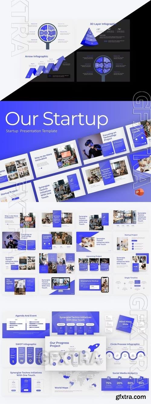 Our Startup Startup PowerPoint Template 79Z6GM9