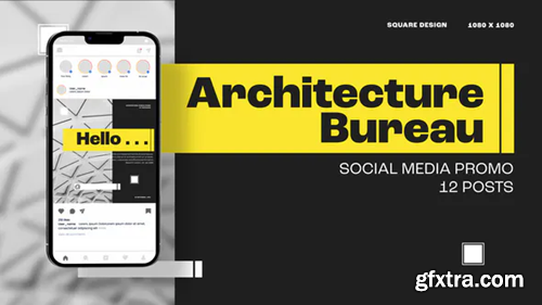 Videohive Architecture Bureau Social Media Promo Posts 38553949