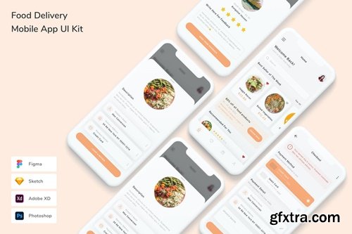 Food Delivery Mobile App UI Kit 5X74RF4