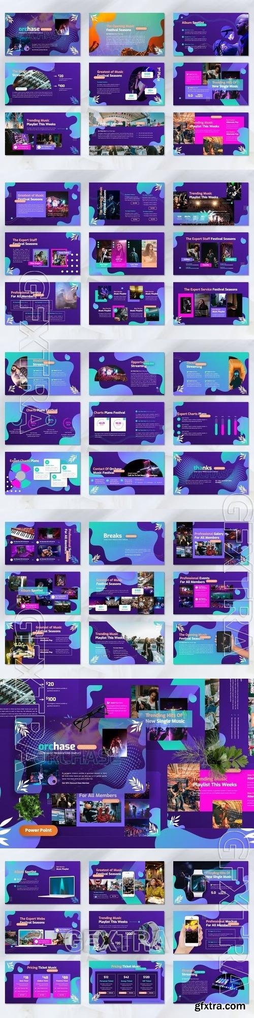 Orchase - Online Music Powerpoint, Keynote and Google Slides Template