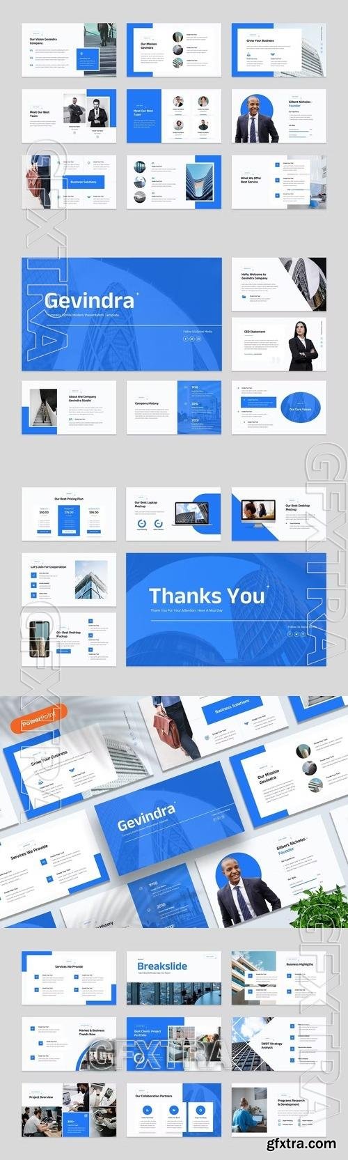 Company Profile Modern PowerPoint Template Z7NLNCD