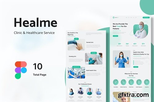 Healme - Clinic & Healthcare Service Figma Design