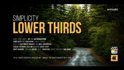 Videohive - Simplicity Lower Thirds for FCPX - 38579364