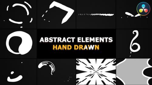 Videohive - Cartoon Abstract Elements | DaVinci Resolve - 38598212