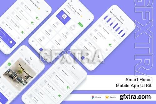 Smart Home Mobile App UI Kit 4GRKBM9