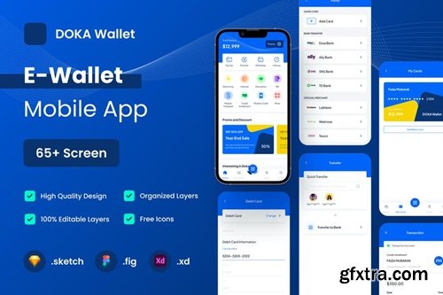E-Wallet Mobile App UI KIT