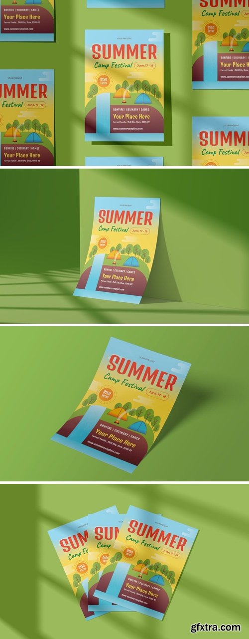 Relaxation Summer Camp Festival Flyer Template 019 DHF9DTU