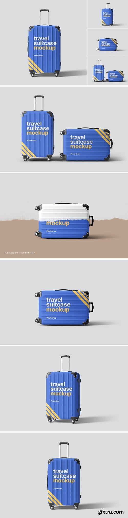 Travel Suitcase Mockups BAGM4VA