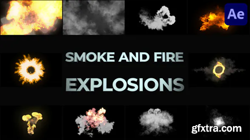 Videohive Smoke And Fire Explosions And Transitions for After Effects 38598354