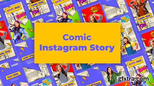 Videohive Comic Instagram Story Template 38598550