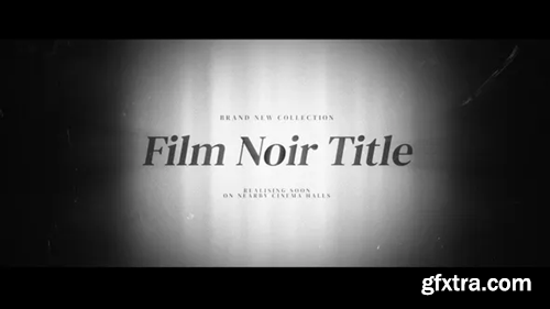 Videohive Film Noir Title Credits 38601424