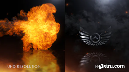 Videohive Fire Logo Reveal 38524206