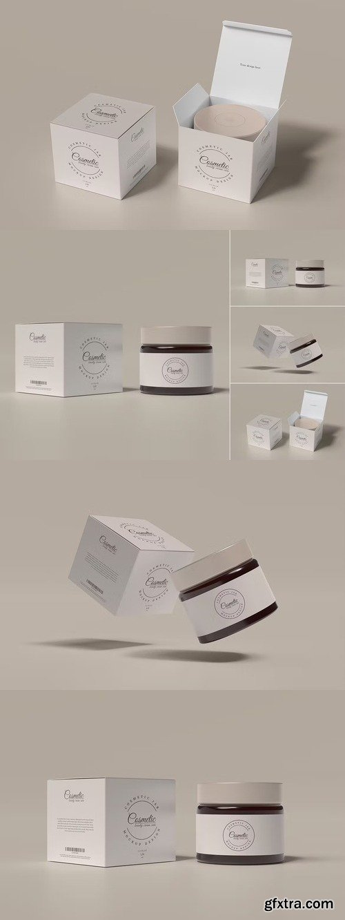 Box Cosmetic Packaging Mockup
