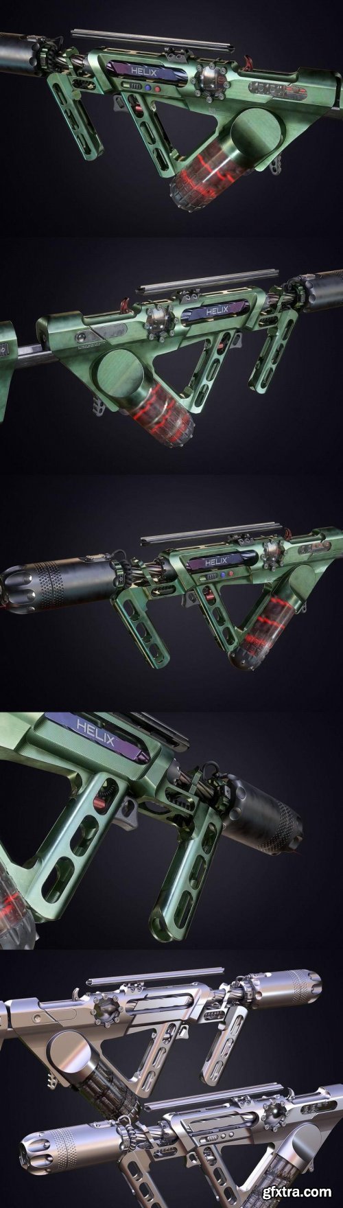 Sci-Fi Helix Rifle