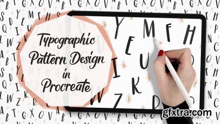 Typographic Pattern Design in Procreate