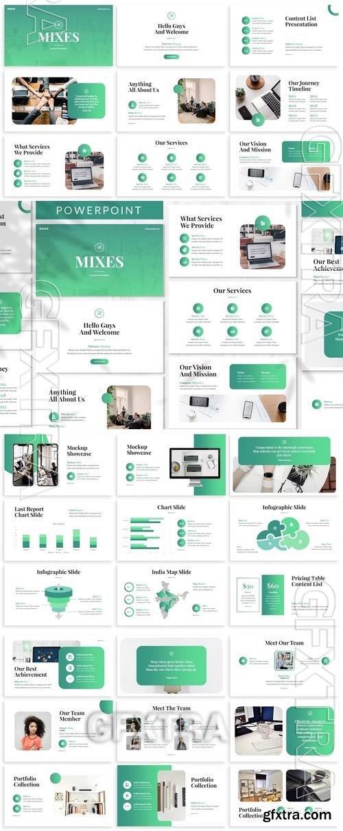 Mixes - Business Powerpoint Template 7E4XTGK
