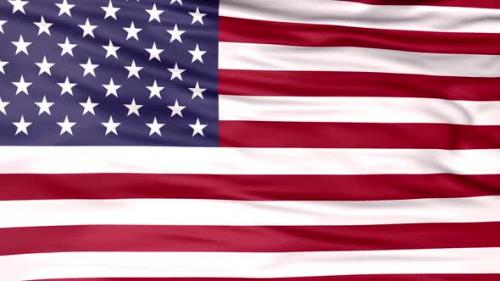 Videohive - Realistic Animated Flag of America. 3D USA Flag Animation. United States American Flag High Quality - 38488135