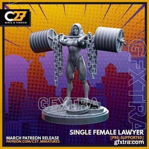 Single Female Lawyer 3D