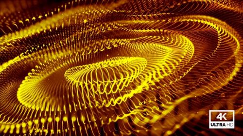 Videohive - Golden Universal Wave Space Flow - 38758977