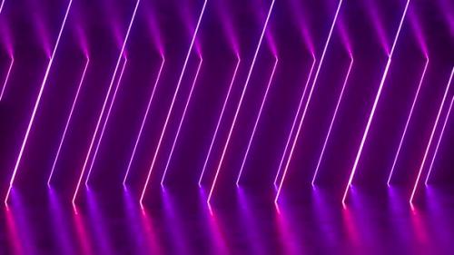 Videohive - Neon Moving Stripes - 38759050