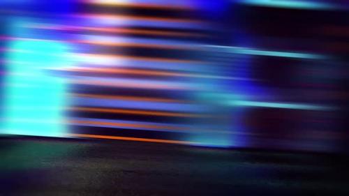 Videohive - Night road in neon city - 38479489
