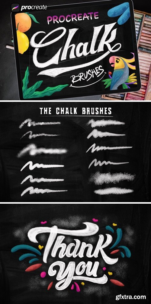 Dans Chalk Procreate Brush GUUC7DW