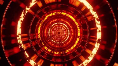 Videohive - Travel Rings From Purgatory To Hell Vj Loop Background 4K - 38781600