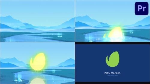 Videohive - Mountains Painting Logo for Premiere Pro - 38745622