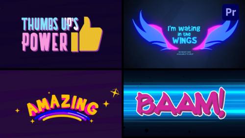 Videohive - Cartoon Title Logo Reveal Animations Pack 2 [Premiere Pro] - 38750348