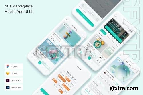 NFT Marketplace Mobile App UI Kit XUGXJ9E