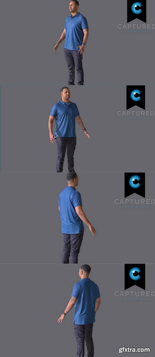 CDKC A Pose Reference Male Scan 3D Model