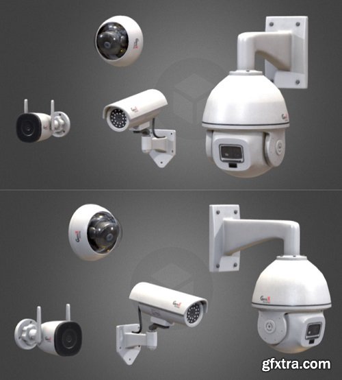 Security Cameras 3D Model