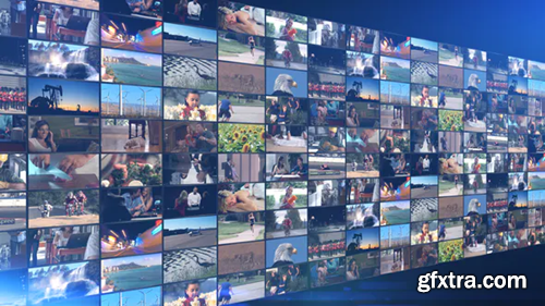 Videohive Flat Video Wall Intro Pack 38873943